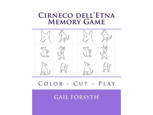 Cirneco dell'Etna Memory Game: Color - Cut - Play
