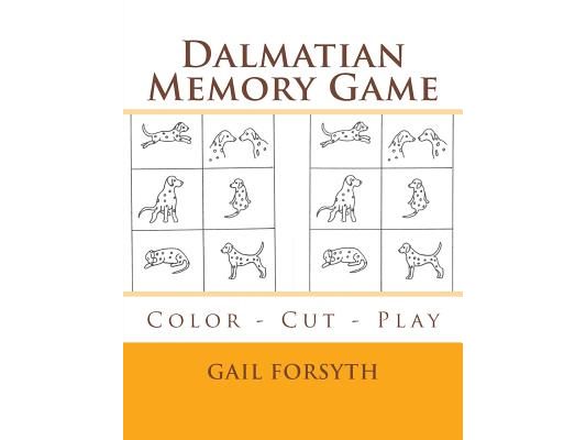 Dalmatian Memory Game: Color - Cut - Play