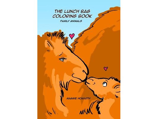 The Lunch Bag Coloring Book: Family Animals