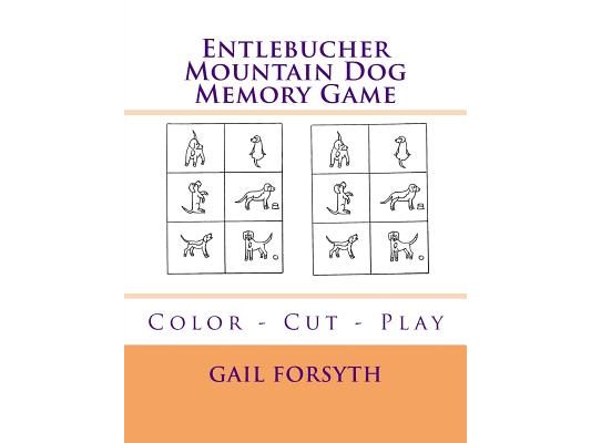 Entlebucher Mountain Dog Memory Game: Color - Cut - Play