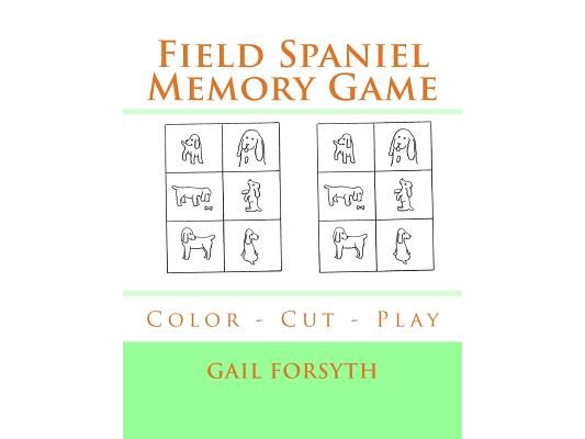 Field Spaniel Memory Game: Color - Cut - Play