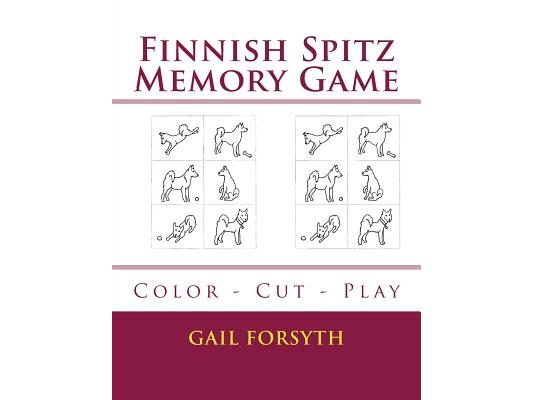 Finnish Spitz Memory Game: Color - Cut - Play
