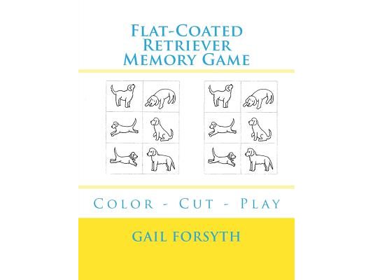 Flat-Coated Retriever Memory Game: Color - Cut - Play