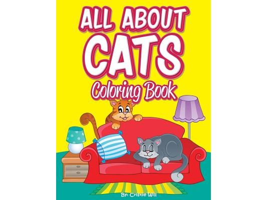 All About Cats: Coloring Book