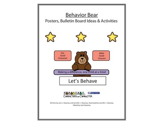Behavior Bear Posters and Bulletin Board Ideas and Activities