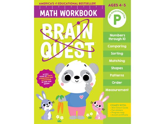 Brain Quest Math Workbook: Pre-Kindergarten