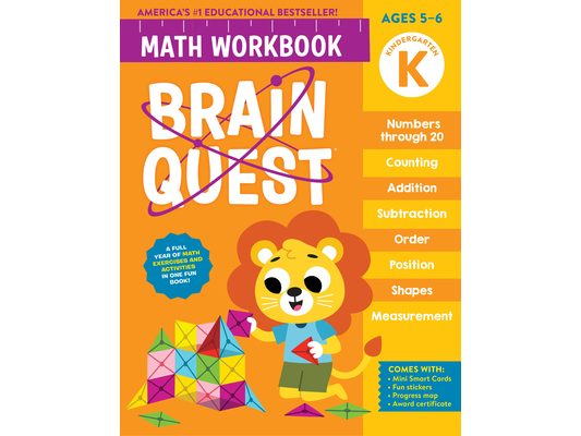 Brain Quest Math Workbook: Kindergarten
