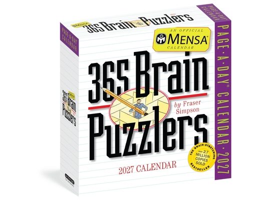 Mensa(r) 365 Brain Puzzlers Page-A-Day(r) Calendar 2027: Word Puzzles, Logic Challenges, Number Problems, and More