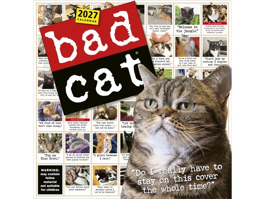 Bad Cat Wall Calendar 2027: Celebrating the Misfits of the Feline World