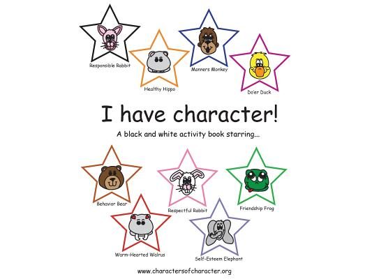 I have character! Activity Book starring the Characters of Character.