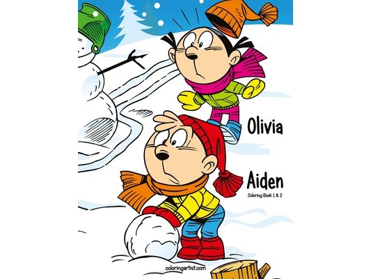 Olivia & Aiden Coloring Book 1 & 2