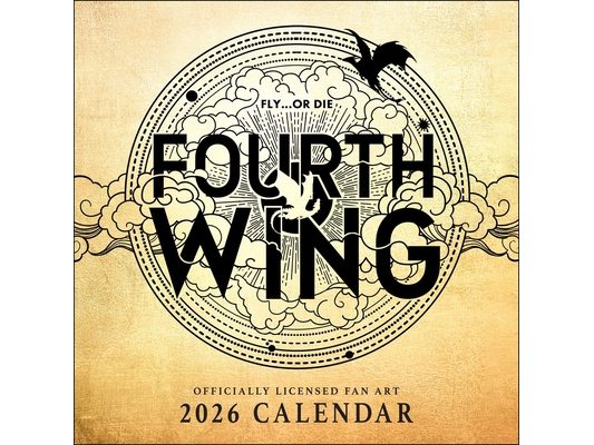 Fourth Wing Officially Licensed Fan Art 2026 Wall Calendar