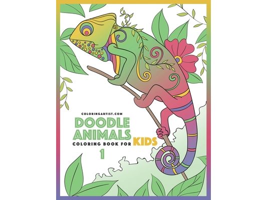 Doodle Animals Coloring Book for Kids 1
