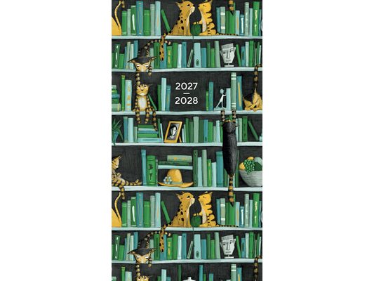 Bookshelf Cats