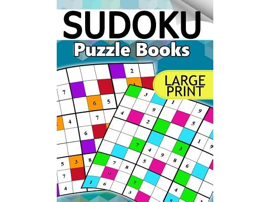 Sudoku Puzzle Books LARGE Print: The Huge Book of Easy, Medium to Hard Sudoku Challenging Puzzles