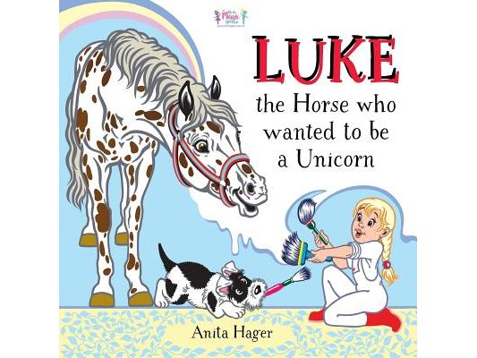 Luke the horse who wanted to be a unicorn