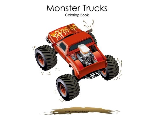 Monster Trucks Coloring Book 1