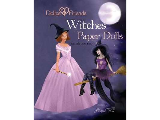 Dollys and Friends, Witches Paper Dolls, Wardrobe No: 9