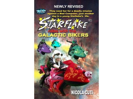 Starflake rides with the Galactic Bikers-Revised