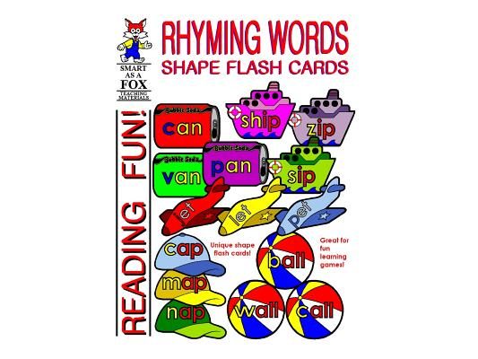 Rhyming Words Shape Flash Cards