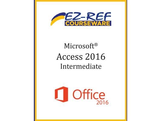 Microsoft Access 2016 - Intermediate: Instructor Guide (Black & White)