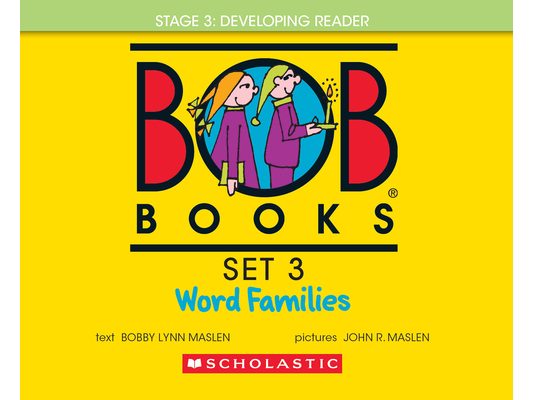 Bob Books - Word Families Hardcover Collection of 8 Stories Decodable Phonics Stories, Ages 4 and Up, Kindergarten, First Grade (Stage 3: Developing R