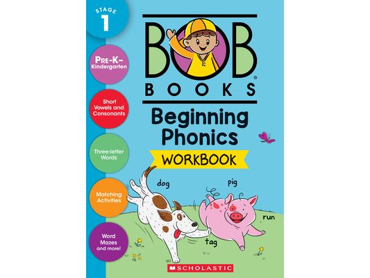 Bob Books - Beginning Phonics Workbook Phonics, Writing Practice, Ages 4 and Up, Kindergarten, First Grade (Stage 1: Starting to Read)