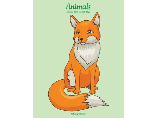 Animals Coloring Book for Kids 1 & 2