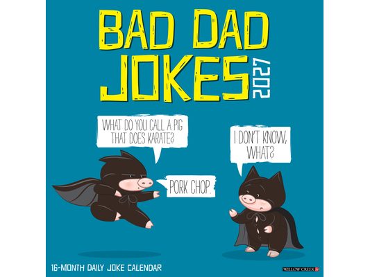 Bad Dad Jokes 2027 12 X 12 Wall Calendar