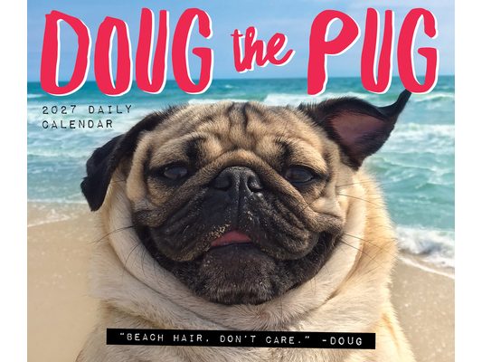 Doug the Pug 2027 5.4 X 6.2 Box Calendar-USA