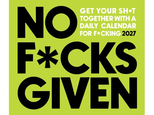 No F*cks Given 2027 5.4 X 6.2 Box Calendar