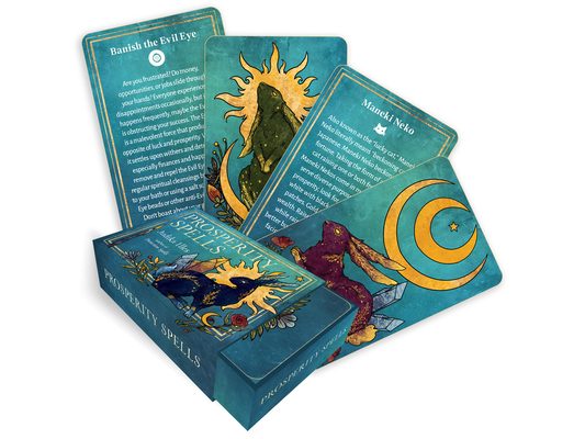 Prosperity Spells: Magic to Attract Wealth, Good Fortune, and Luck (36 Full-Color, Gilt-Edged Cards)