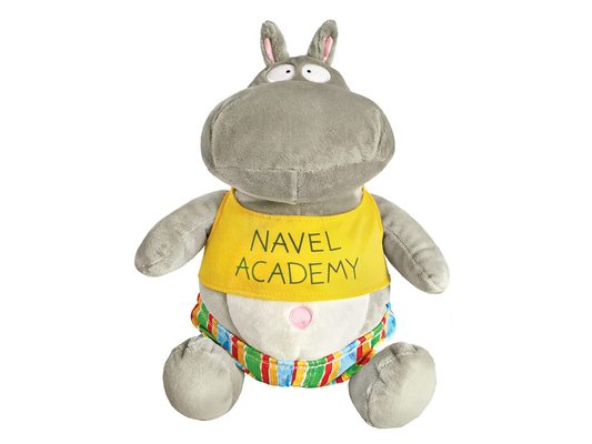 Belly Button Book! Hippo Doll: 10.5 Seated