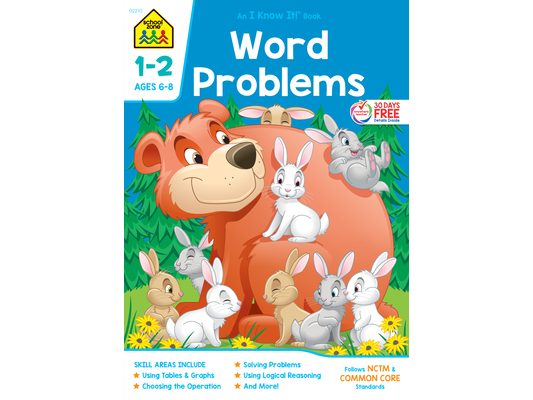 School Zone Word Problems Grades 1-2 Workbook