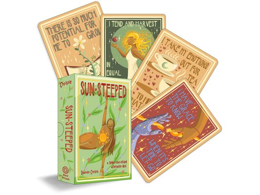 Sun-Steeped: A Golden Hour-Infused Affirmation Deck (54 Full-Color Cards and 64-Page Full-Color Guidebook)