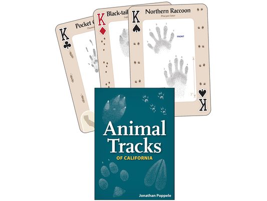 Animal Tracks of California Playing Cards