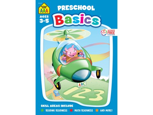 School Zone Preschool Basics 96-Page Workbook