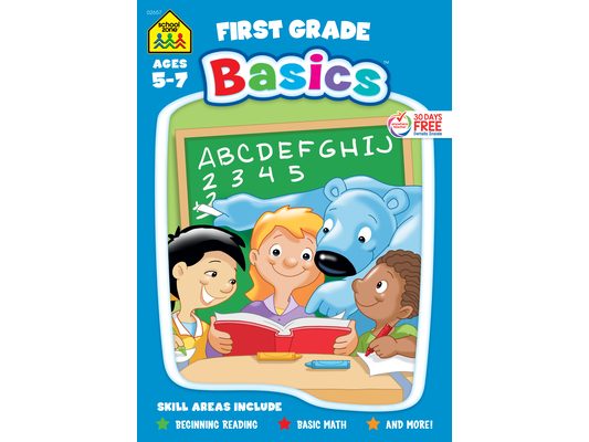 School Zone First Grade Basics 96-Page Workbook