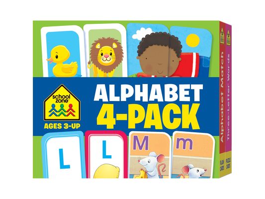 School Zone Alphabet 4-Pack Flash Cards