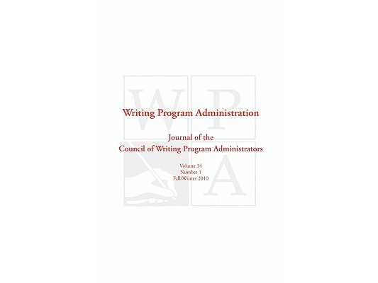 Wpa: Writing Program Administration 34.1