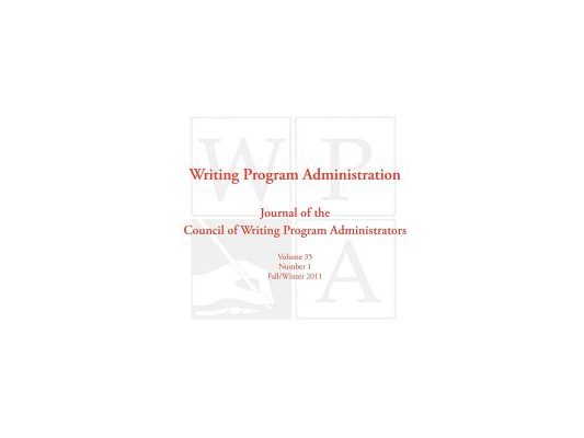 Wpa: Writing Program Administration 35.1