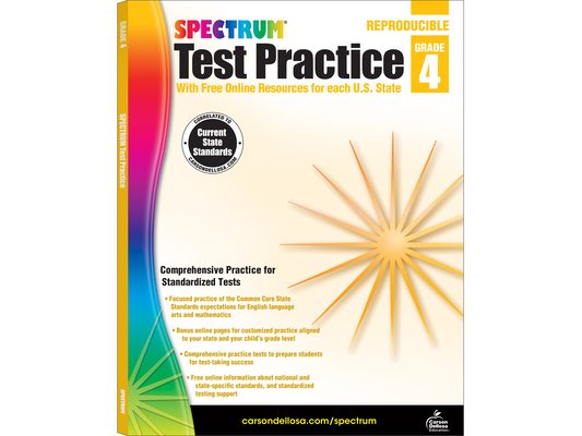 Spectrum Test Practice, Grade 4: Volume 64