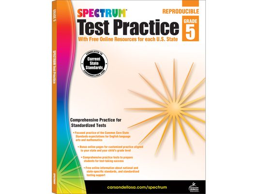 Spectrum Test Practice, Grade 5: Volume 65