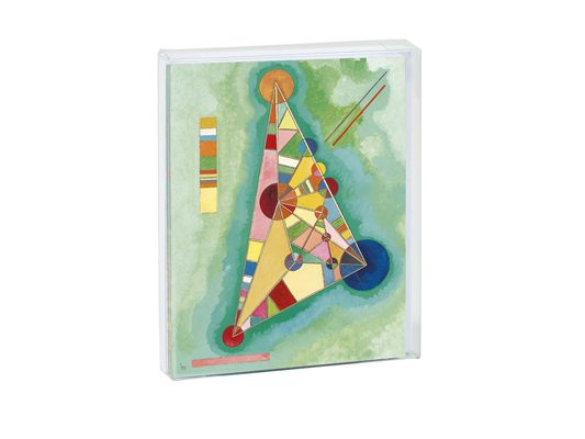 Teneues - Notecard Set: Variegation in the Triangle by Wassily Kandinsky, Blank Inside, 10 Full Color Notecards with 10 Classic White Envelopes, Clear