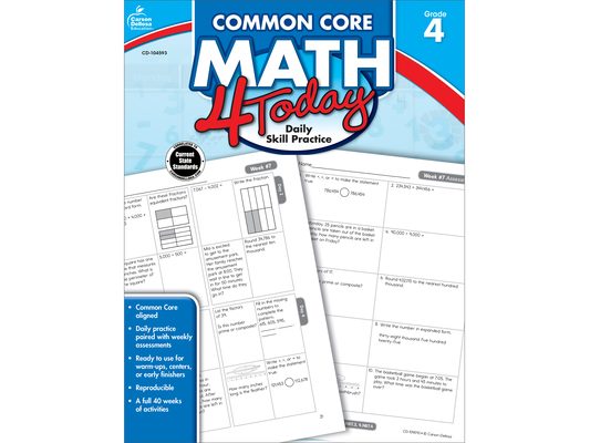 Common Core Math 4 Today, Grade 4: Daily Skill Practice Volume 7