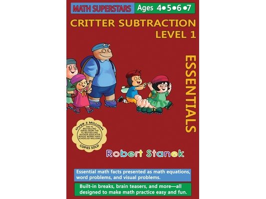 Math Superstars Subtraction Level 1, Library Hardcover Edition: Essential Math Facts for Ages 4 - 7