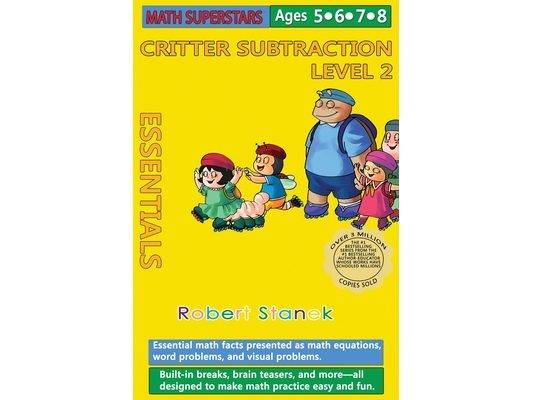 Math Superstars Subtraction Level 2, Library Hardcover Edition: Essential Math Facts for Ages 5 - 8