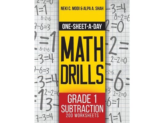 One-Sheet-A-Day Math Drills: Grade 1 Subtraction - 200 Worksheets (Book 2 of 24)