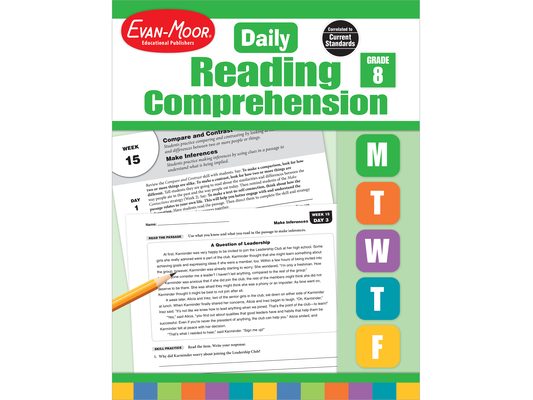 Daily Reading Comprehension, Grade 8 Te