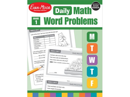 Daily Word Problems, Grade 1